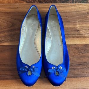 Banana Republic Blue satin flats